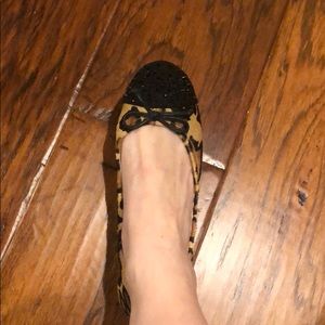 Sparkle and pony hair ballet shoes